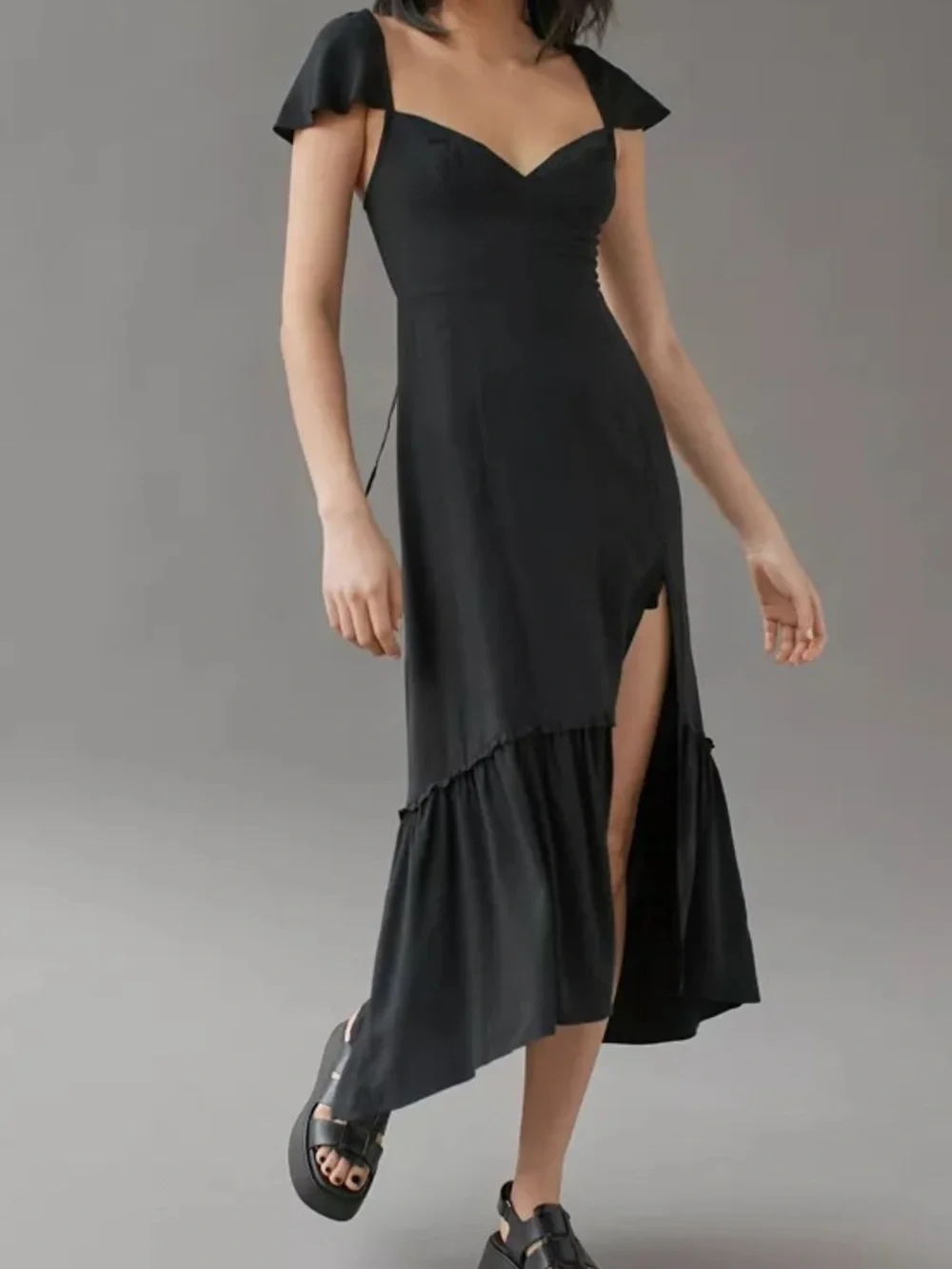 Urban Outfitters Siren Black Midi Dress - Picture 4 of 4